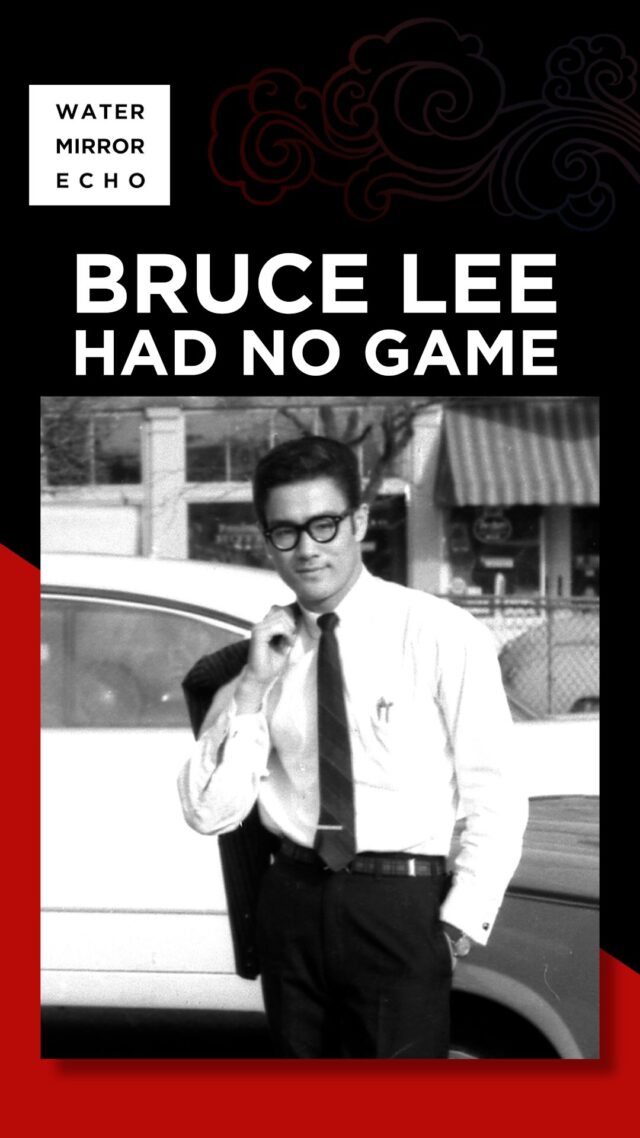 Did you know that Bruce Lee had no game? It boggles the mind, right?

Here’s the guy who reshaped the image of strength, sexuality, and basic badassery for Asian men for generations. He’s the person you wanted to be - or person you wanted to be with.

But let’s go back to teenage Bruce.

You might have heard that young Bruce liked to fight for fun, and that he was kind of a tough dude. It’s true - Hong Kong in the 1950s was the epicenter of a huge fight culture called beimo. Bruce was all up in it. 

Before long, he was known among the guys as someone not to be messed with.

But with the ladies, he was less like Superman than Clark Kent…

Watch the rest here! 

This is the second video in a ten-episode series, *Ten Ways To See Bruce Lee*, that accompanies the new book, Water Mirror Echo. Out September 23rd. 

For more info, visit watermirrorecho.net.

Every Tuesday we’re dropping another short on Bruce Lee. Stay tuned!

~
CREDITS:
Executive Produced by the @MashUpAmerican team, Amy S. Choi and Rebecca Lehrer
Editing by Grant Stakenas, Born Ready Films
Production Management by Shelby Sandlin, The Mash-Up Americans
Photos of Bruce Lee courtesy of the Bruce Lee Family Archive
Music courtesy Blackalicious

watermirrorecho.net
#WaterMirrorEcho #WMEvideo