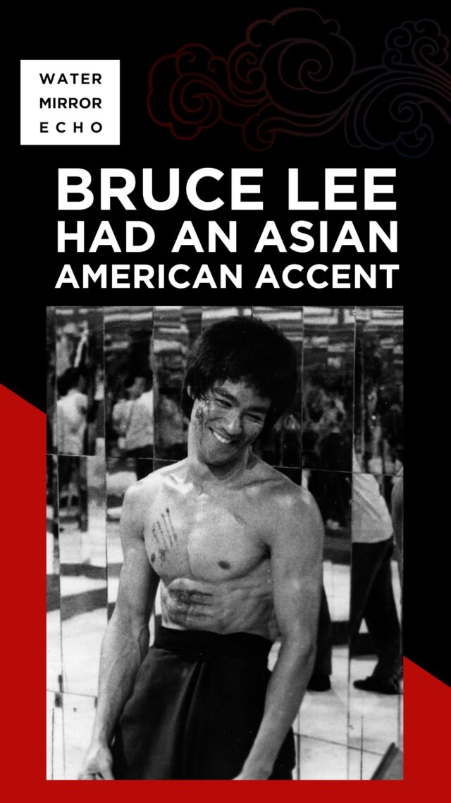 Bruce Lee had an Asian American accent. And not everyone liked it.

I talk to James Chen (@jameschennyc), the actor who voices the audiobook for Water Mirror Echo, about what it means to have an Asian American accent, and how some people’s reactions to it led to a key turning point in Bruce’s career. 

Watch it all here! 

This is the fifth in a ten-episode series, *Ten Ways To See Bruce Lee*, that accompanies the new book, Water Mirror Echo. Out next week on September 23rd! 

For more info, visit watermirrorecho.net

~
CREDITS:
Executive Produced by the @MashUpAmerican team, Amy S. Choi and Rebecca Lehrer
Editing by Grant Stakenas, Born Ready Films
Production Management by Shelby Sandlin, The Mash-Up Americans
Photos of Bruce Lee courtesy of the Bruce Lee Family Archive
Music courtesy Blackalicious
With extra special thanks to @1587Sneakers

watermirrorecho.net
#WaterMirrorEcho #WMEvideo