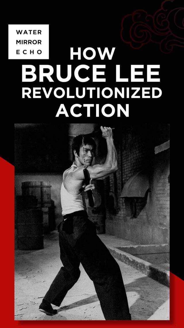 You know why action movies look so freaking cool now? Bruce Lee.

Back in the day, the heroes walked around with big guns. But when two characters got into a fight it used to look like slow-mo pantomime.  Bruce changed all that. 

He was like: put away your weapons and let’s go mano a mano like real folks.

Watch the whole reel right here!

This is the sixth in a ten-episode series, *Ten Ways To See Bruce Lee*, that accompanies the new book, Water Mirror Echo. Available now! 

For more info and to see all the videos, visit watermirrorecho.net

~
CREDITS:
Executive Produced by the @MashUpAmerican team, Amy S. Choi and Rebecca Lehrer
Editing by Grant Stakenas, Born Ready Films
Production Management by Shelby Sandlin, The Mash-Up Americans
Photos of Bruce Lee courtesy of the Bruce Lee Family Archive
Music courtesy Kamasi Washington

watermirrorecho.net

#WMEVideo #WaterMirrorEcho